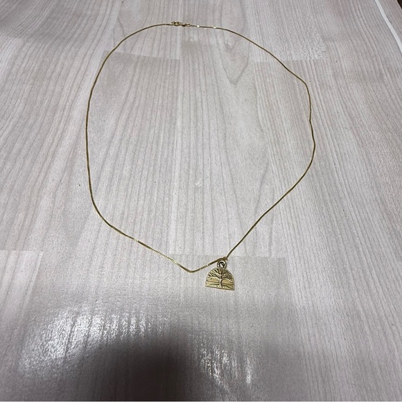 14k Chain With 10k Gold Tree Of Life Pendant. - Picture 2 of 6